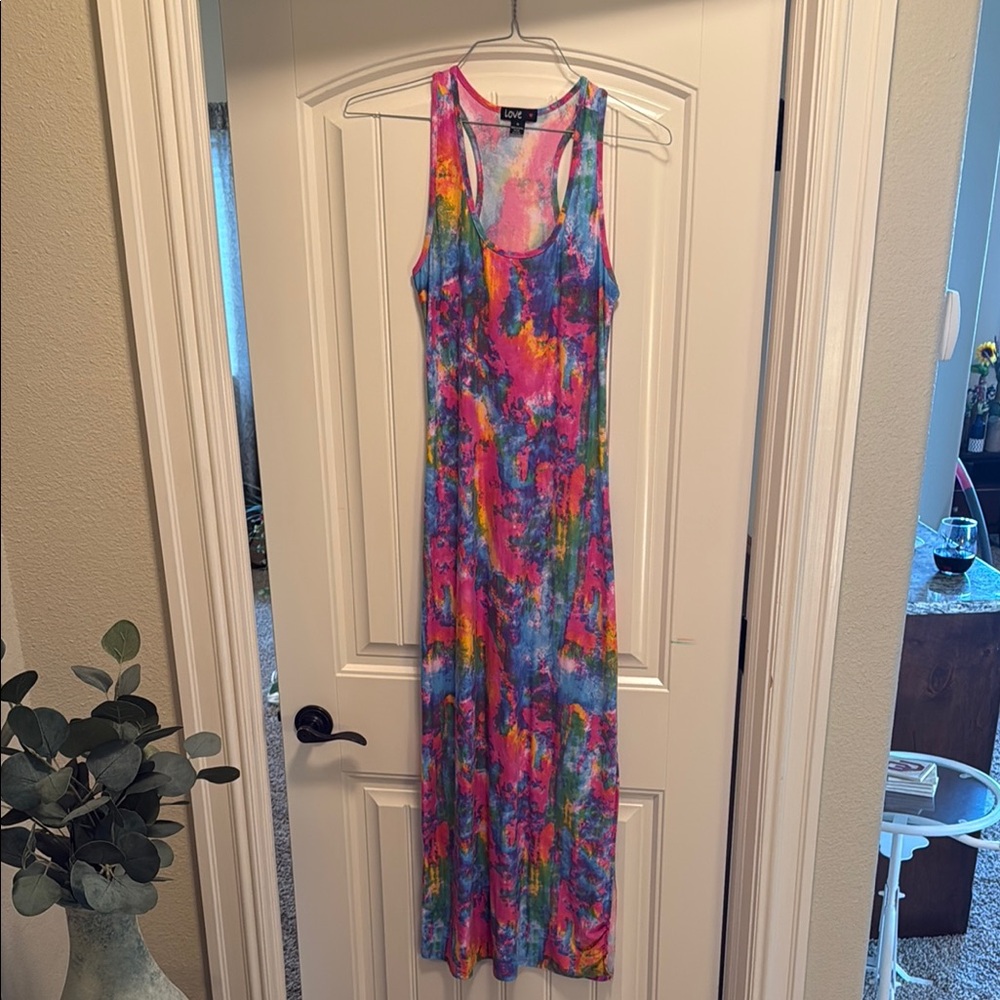 Love Contemporary Rainbow Tie Dye Maxi dress